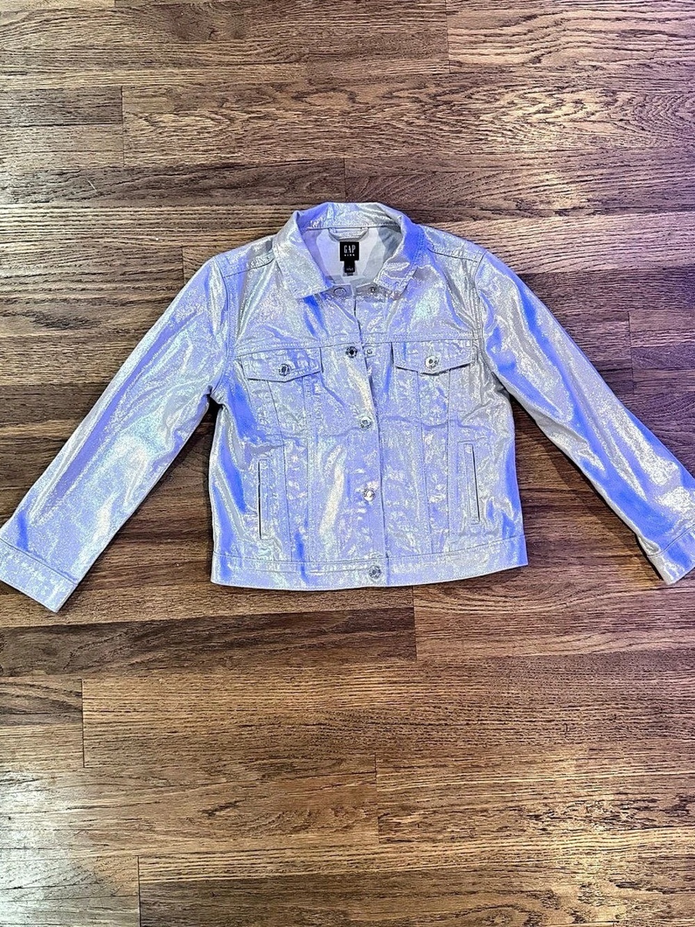 GAP Metallic Silver Kids Jacket Like New